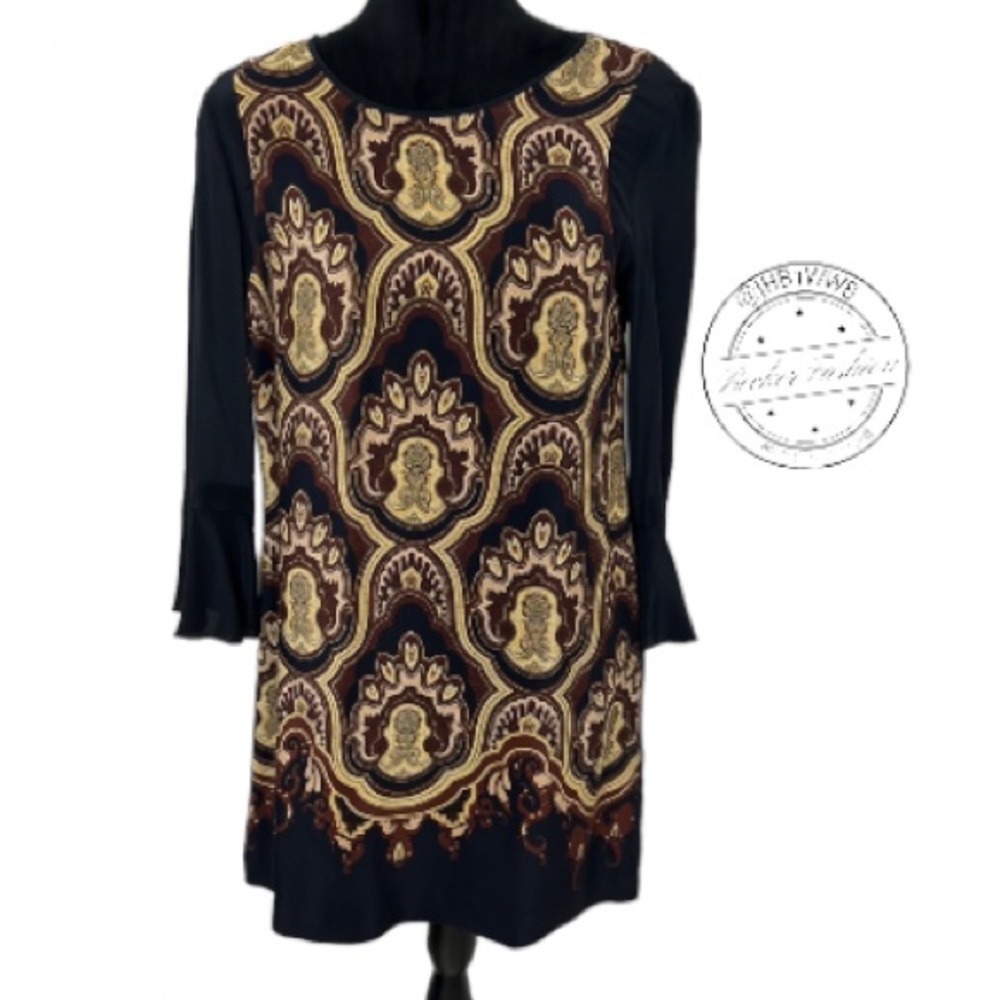 French Connection silk printed dress